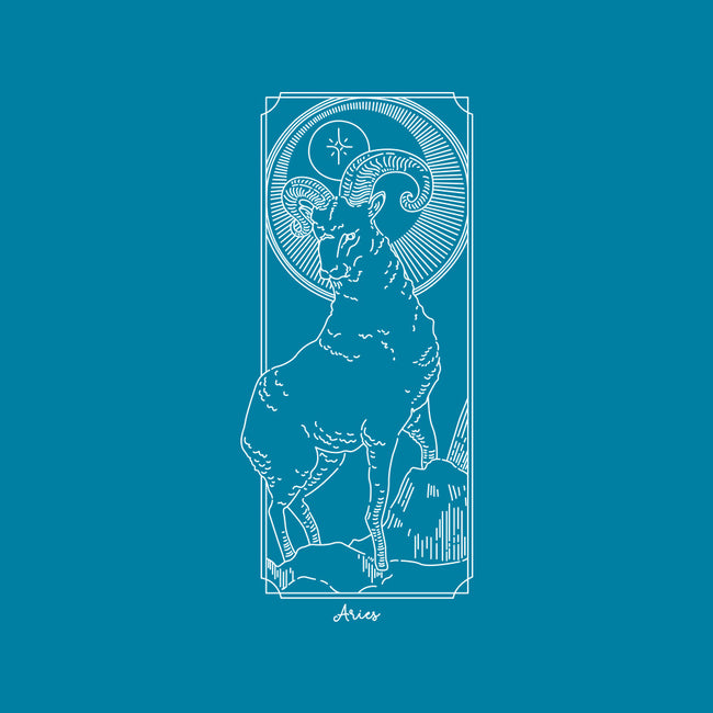 Fiery Aries-Womens-Basic-Tee-MaxoArt