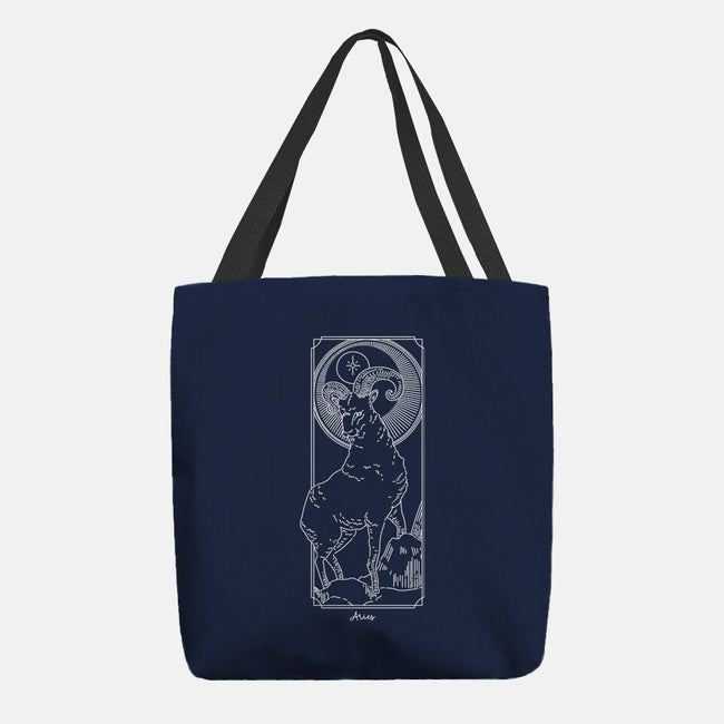Fiery Aries-None-Basic Tote-Bag-MaxoArt