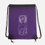 Fiery Aries-None-Drawstring-Bag-MaxoArt