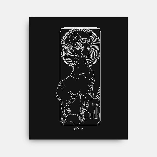 Fiery Aries-None-Stretched-Canvas-MaxoArt