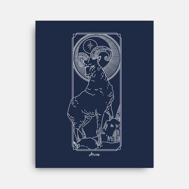 Fiery Aries-None-Stretched-Canvas-MaxoArt