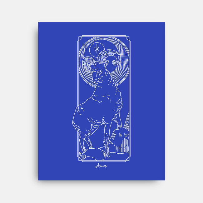 Fiery Aries-None-Stretched-Canvas-MaxoArt