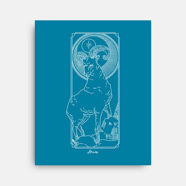 Fiery Aries-None-Stretched-Canvas-MaxoArt