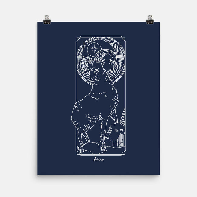 Fiery Aries-None-Matte-Poster-MaxoArt