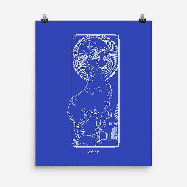 Fiery Aries-None-Matte-Poster-MaxoArt