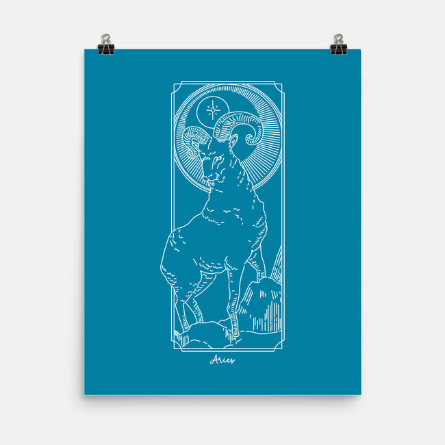 Fiery Aries-None-Matte-Poster-MaxoArt