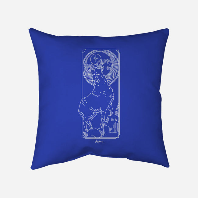 Fiery Aries-None-Removable Cover w Insert-Throw Pillow-MaxoArt