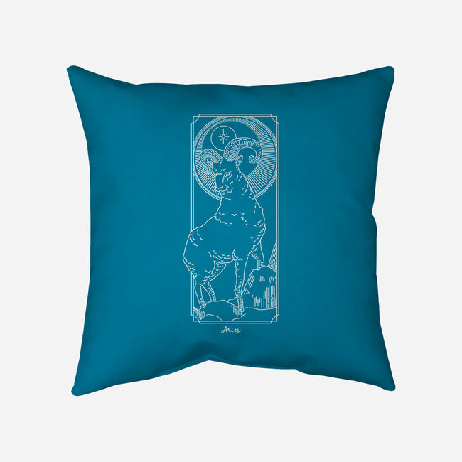 Fiery Aries-None-Removable Cover w Insert-Throw Pillow-MaxoArt