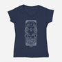 Elestial Cancer-Womens-V-Neck-Tee-MaxoArt
