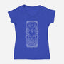 Elestial Cancer-Womens-V-Neck-Tee-MaxoArt