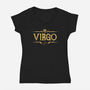 Vintage Virgo-Womens-V-Neck-Tee-kg07
