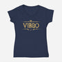 Vintage Virgo-Womens-V-Neck-Tee-kg07