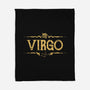 Vintage Virgo-None-Fleece-Blanket-kg07