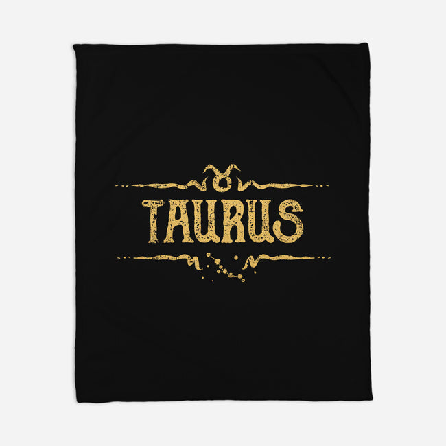 Vintage Taurus-None-Fleece-Blanket-kg07