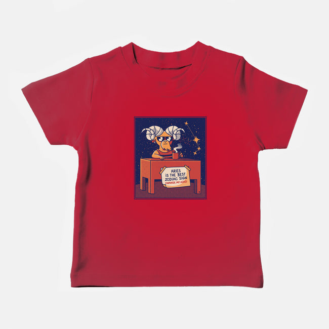 Aries The Best Sign-Baby-Basic-Tee-raffaus