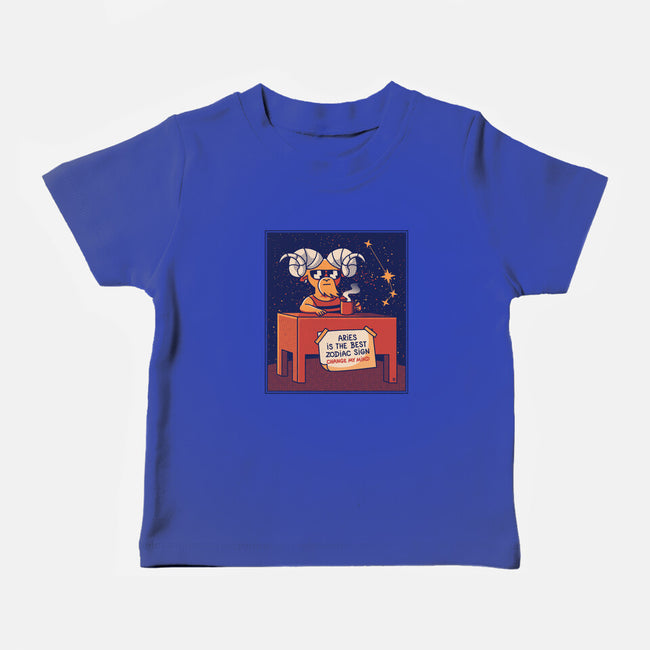 Aries The Best Sign-Baby-Basic-Tee-raffaus