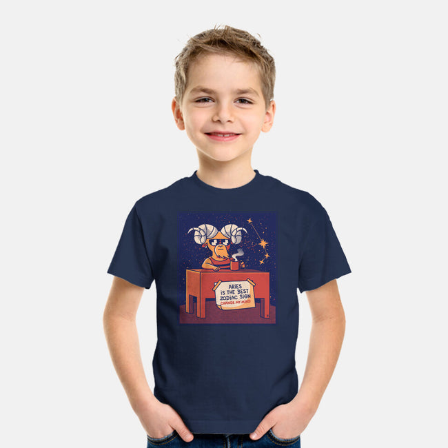 Aries The Best Sign-Youth-Basic-Tee-raffaus