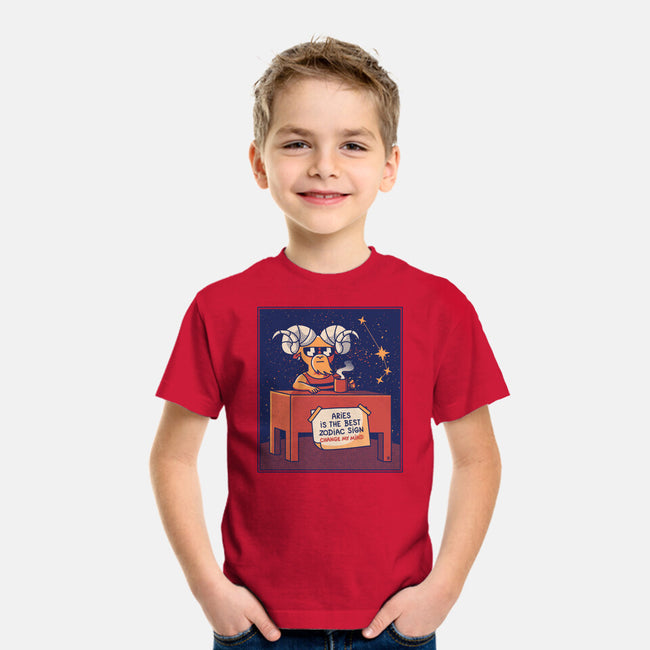 Aries The Best Sign-Youth-Basic-Tee-raffaus