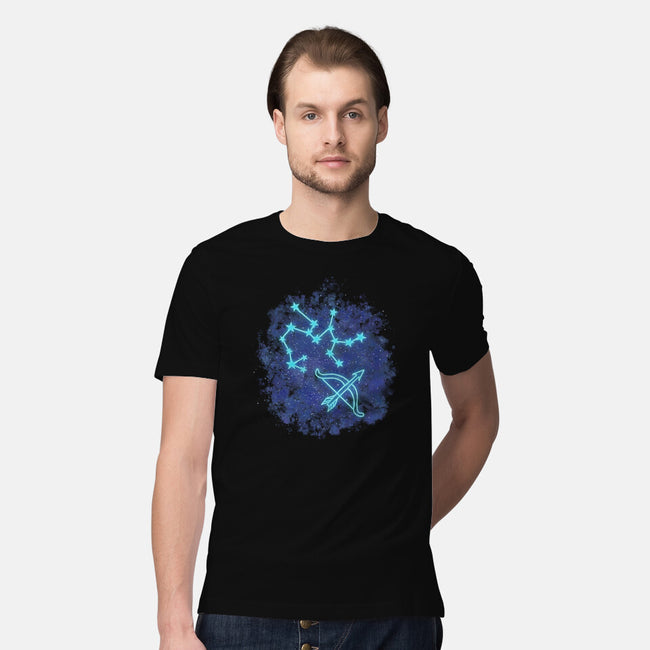 Sagittarius Neon Constellation-Mens-Premium-Tee-nickzzarto