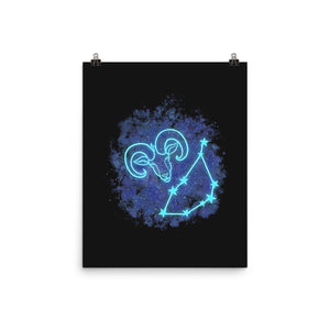 Capricorn Neon Constellation