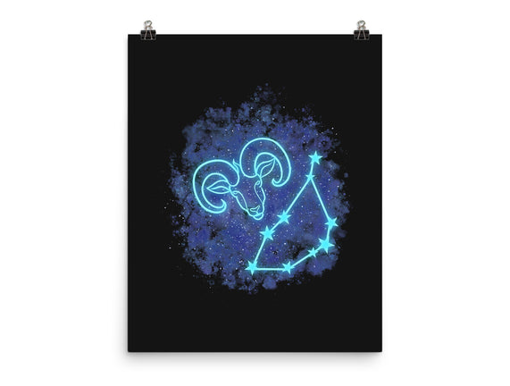 Capricorn Neon Constellation