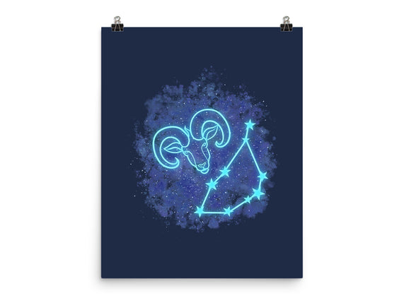 Capricorn Neon Constellation