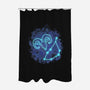 Capricorn Neon Constellation-None-Polyester-Shower Curtain-nickzzarto