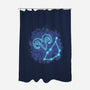Capricorn Neon Constellation-None-Polyester-Shower Curtain-nickzzarto
