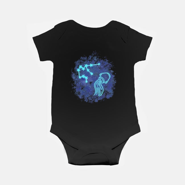 Aquarius Neon Constellation-Baby-Basic-Onesie-nickzzarto