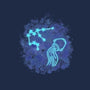 Aquarius Neon Constellation-None-Polyester-Shower Curtain-nickzzarto