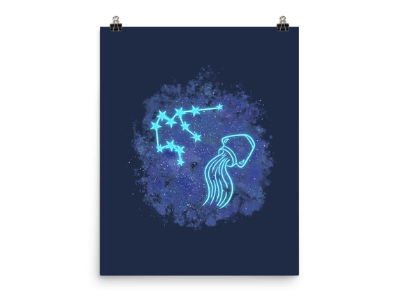 Aquarius Neon Constellation