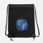 Aquarius Neon Constellation-None-Drawstring-Bag-nickzzarto