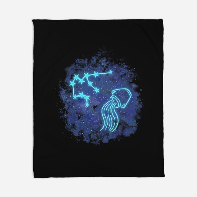 Aquarius Neon Constellation-None-Fleece-Blanket-nickzzarto