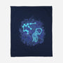 Aquarius Neon Constellation-None-Fleece-Blanket-nickzzarto