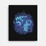 Aquarius Neon Constellation-None-Stretched-Canvas-nickzzarto