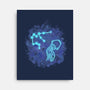 Aquarius Neon Constellation-None-Stretched-Canvas-nickzzarto