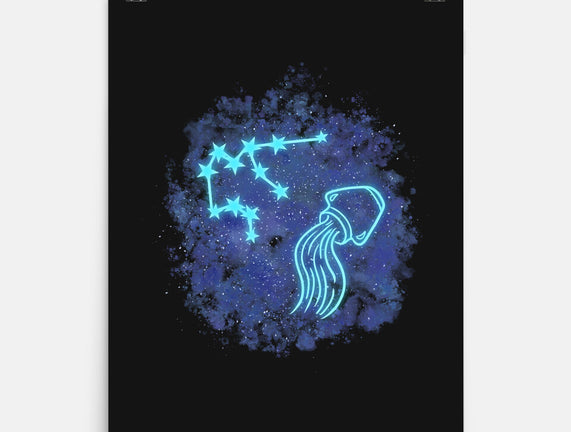 Aquarius Neon Constellation