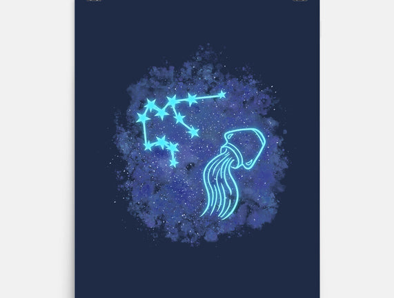 Aquarius Neon Constellation
