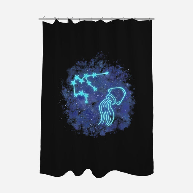 Aquarius Neon Constellation-None-Polyester-Shower Curtain-nickzzarto