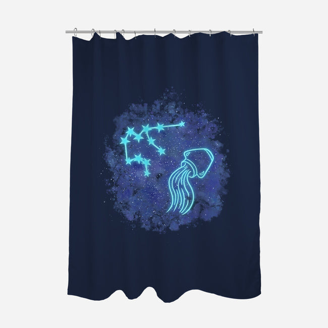 Aquarius Neon Constellation-None-Polyester-Shower Curtain-nickzzarto