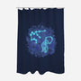 Aquarius Neon Constellation-None-Polyester-Shower Curtain-nickzzarto