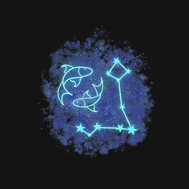 Pisces Neon Constellation-Youth-Crew Neck-Sweatshirt-nickzzarto