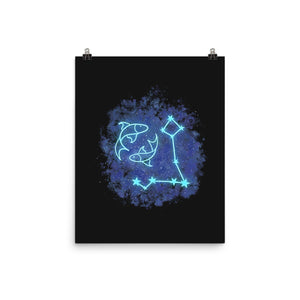 Pisces Neon Constellation
