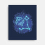 Pisces Neon Constellation-None-Stretched-Canvas-nickzzarto