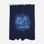 Pisces Neon Constellation-None-Polyester-Shower Curtain-nickzzarto