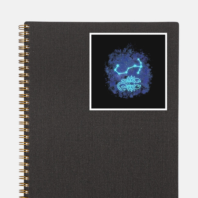 Scorpio Neon Constellation-None-Glossy-Sticker-nickzzarto