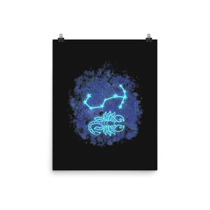 Scorpio Neon Constellation