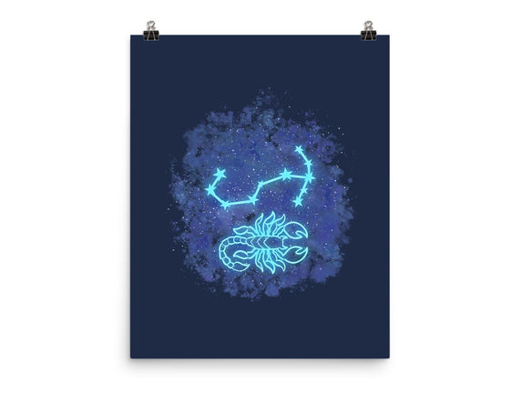 Scorpio Neon Constellation