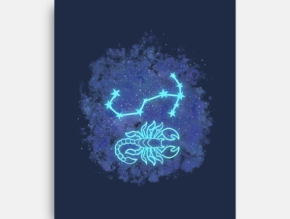 Scorpio Neon Constellation