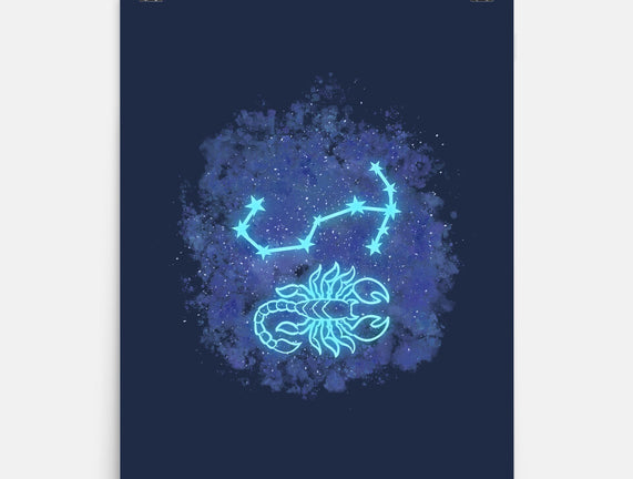 Scorpio Neon Constellation